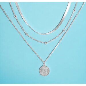 New Sun Pendant Necklace S925 Sterling Silver Multilayer Minimalist Celestial